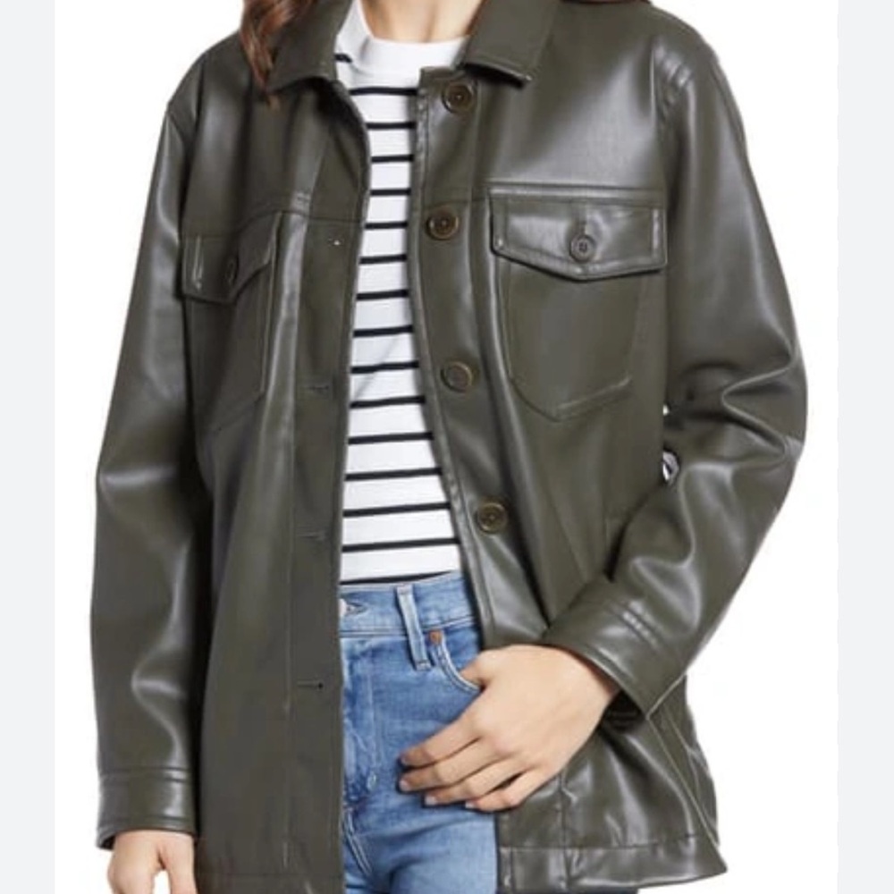 Madewell Vegan Leather Jacket, size XS